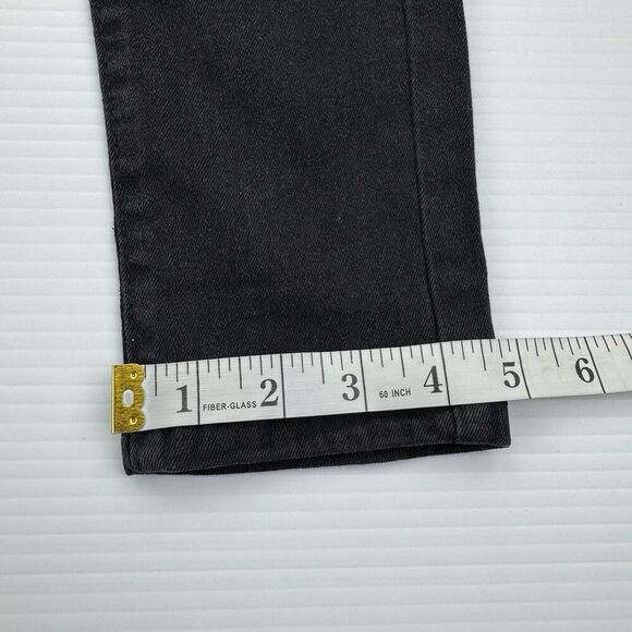 Girls SOHO Blue Denim BLACK Jeans Size 12 Distressed Knees - Picture 9 of 9